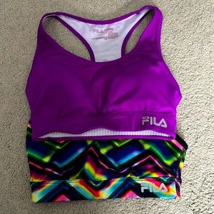 Set of 2 Fila running sports bras